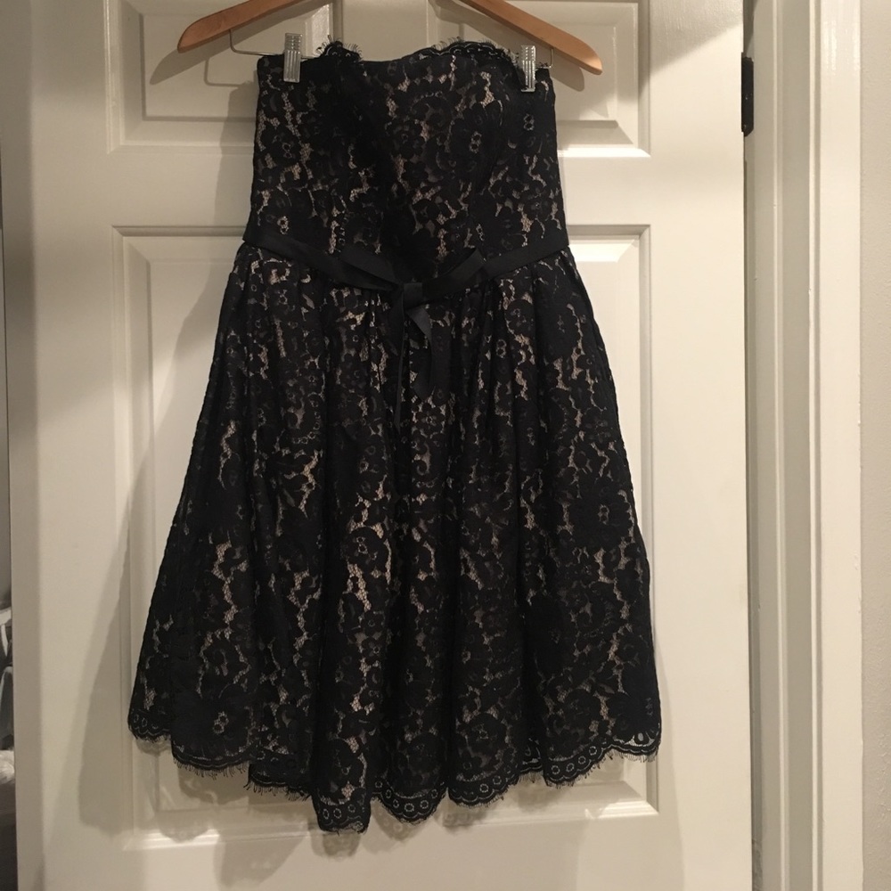 Black lace dress